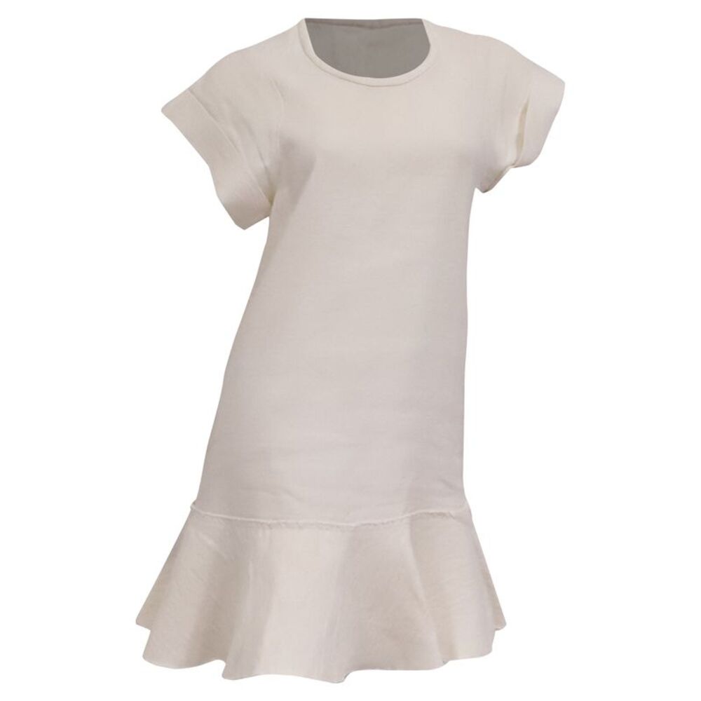 Isabel Marant Étoile Gemma Modern Bourette Mini Dress in White Linen